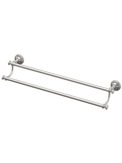 23 7/8 inch Tavern Double Towel Bar in Satin Nickel.